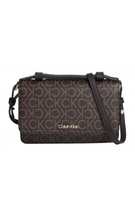 Calvin Klein Ck Must Mini Bag W/Flap Monogram K60K610288 0HD Brown